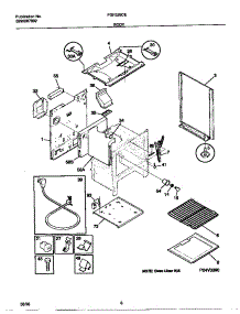 04 - Body parts for Frigidaire Range FGF335CESA from AppliancePartsPros.com