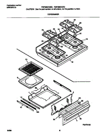 05 - Top / Drawer parts for Frigidaire Range FGF335CGSE from AppliancePartsPros.com