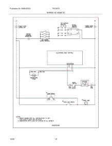 12 - Wiring Schematic parts for Frigidaire Range FGF337ESC from AppliancePartsPros.com