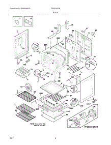 05 - Body parts for Frigidaire Range FGEF3032KBD from AppliancePartsPros.com