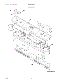03 - Backguard parts for Frigidaire Range FGES3045KFA from AppliancePartsPros.com