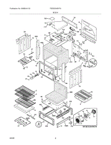 05 - Body parts for Frigidaire Range FGES3045KFA from AppliancePartsPros.com