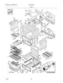07 - Body parts for Frigidaire Range FGDS3065KBC from AppliancePartsPros.com