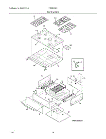 09 - Top / Drawer parts for Frigidaire Range FGDS3065KBC from AppliancePartsPros.com