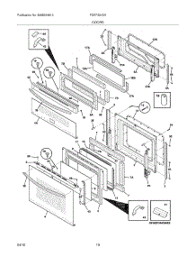 09 - Doors parts for Frigidaire Range FGEF304DKWB from AppliancePartsPros.com