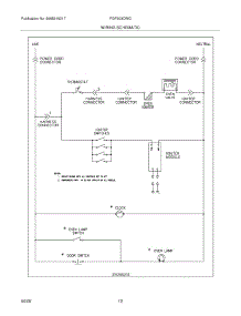 12 - Wiring Schematic parts for Frigidaire Range FGF303CWG from AppliancePartsPros.com