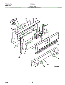 02 - Backguard parts for Frigidaire Range FGF353BAWB from AppliancePartsPros.com