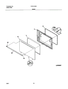 11 - Door parts for Frigidaire Range FGF312ASA from AppliancePartsPros.com