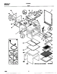 04 - Body parts for Frigidaire Range FGF353BAWC from AppliancePartsPros.com