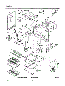 07 - Body parts for Frigidaire Range FGF355ASA from AppliancePartsPros.com