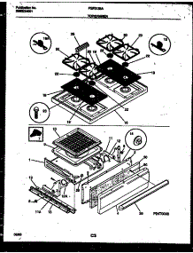 05 - Cooktop And Broiler Drawer Parts parts for Frigidaire Range FGF313BADA from AppliancePartsPros.com