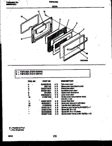 06 - Door Parts parts for Frigidaire Range FGF313BADA from AppliancePartsPros.com