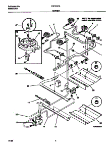 03 - Burner parts for Frigidaire Range FGF353CASH from AppliancePartsPros.com