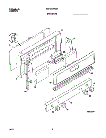 03 - Backguard parts for Frigidaire Range FGF355BXAWA from AppliancePartsPros.com
