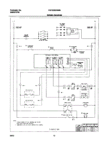 12 - Wiring Diagram parts for Frigidaire Range FGF355BXAWA from AppliancePartsPros.com