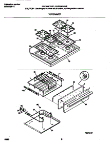 05 - Top / Drawer parts for Frigidaire Range FGF358CGSE from AppliancePartsPros.com