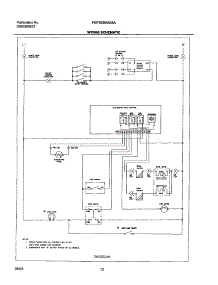 12 - Wiring Schematic parts for Frigidaire Range FGF363MXASA from AppliancePartsPros.com