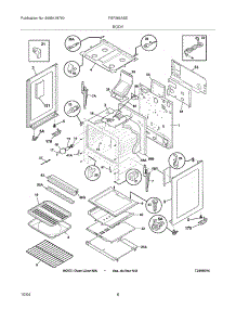 07 - Body parts for Frigidaire Range FGF366ASE from AppliancePartsPros.com