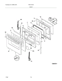 11 - Door parts for Frigidaire Range FGFL79DCB from AppliancePartsPros.com