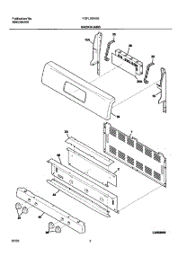 03 - Backguard parts for Frigidaire Range FGFL88ASB from AppliancePartsPros.com