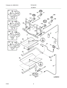 05 - Burner parts for Frigidaire Range FGFL89CCB from AppliancePartsPros.com