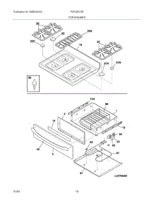 09 - Top / Drawer parts for Frigidaire Range FGFL89CCB from AppliancePartsPros.com