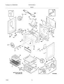 07 - Body parts for Frigidaire Range FGFLMC55GCJ from AppliancePartsPros.com