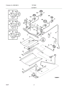 05 - Burner parts for Frigidaire Range FGF366ESE from AppliancePartsPros.com