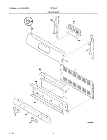 03 - Backguard parts for Frigidaire Range FGF366DQB from AppliancePartsPros.com