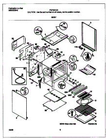 04 - Body parts for Frigidaire Range FGF367CGTC from AppliancePartsPros.com