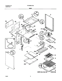 07 - Body parts for Frigidaire Range FGF368CXASA from AppliancePartsPros.com