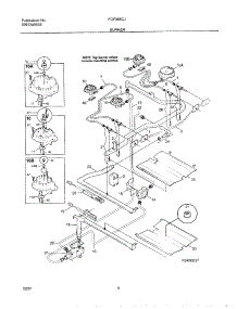 05 - Burner parts for Frigidaire Range FGF368CJBA from AppliancePartsPros.com
