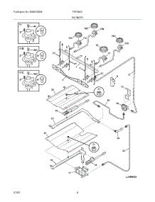05 - Burner parts for Frigidaire Range FGF366CBD from AppliancePartsPros.com