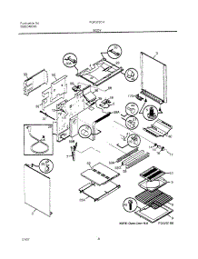 07 - Body parts for Frigidaire Range FGF375CHSB from AppliancePartsPros.com