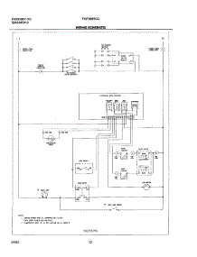 12 - Wiring Schematic parts for Frigidaire Range FGF366BCC from AppliancePartsPros.com