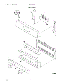 03 - Backguard parts for Frigidaire Range FGF366DCA from AppliancePartsPros.com