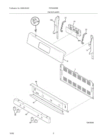 03 - Backguard parts for Frigidaire Range FGF366EMB from AppliancePartsPros.com