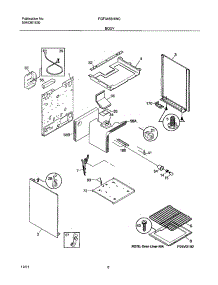 07 - Body parts for Frigidaire Range FGF345BHWC from AppliancePartsPros.com