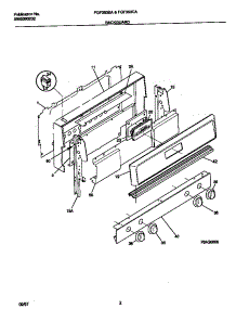 02 - Backguard parts for Frigidaire Range FGF353BADH from AppliancePartsPros.com