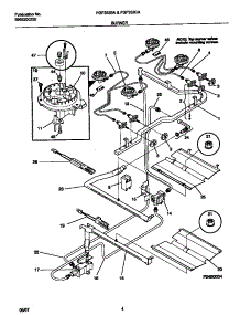 03 - Burner parts for Frigidaire Range FGF353BADH from AppliancePartsPros.com
