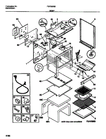04 - Body parts for Frigidaire Range FGF352SBDA from AppliancePartsPros.com