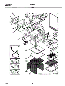04 - Body parts for Frigidaire Range FGF353BADB from AppliancePartsPros.com