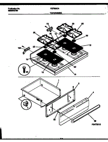 05 - Cooktop And Drawer Parts parts for Frigidaire Range FGF353CATA from AppliancePartsPros.com