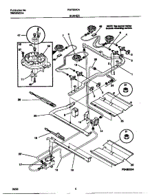 03 - Burner parts for Frigidaire Range FGF353CATD from AppliancePartsPros.com