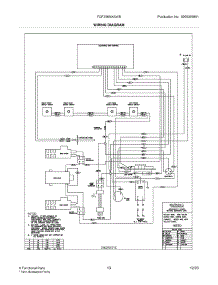13 - Wiring Diagram parts for Frigidaire Range FGF356MXAWB from AppliancePartsPros.com