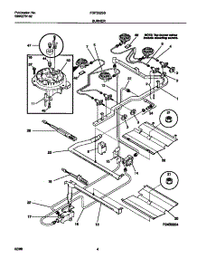 03 - Burner parts for Frigidaire Range FGF352SBWB from AppliancePartsPros.com