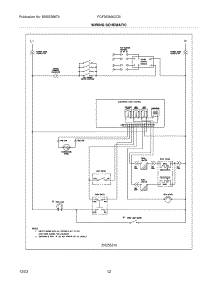 12 - Wiring Schematic parts for Frigidaire Range FGF363MXCCB from AppliancePartsPros.com