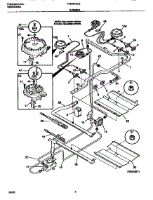 03 - Burner parts for Frigidaire Range FGF374CCTA from AppliancePartsPros.com