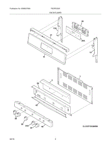 03 - Backguard parts for Frigidaire Range FGGF3032KWE from AppliancePartsPros.com