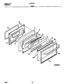 06 - Door parts for Frigidaire Range FGF374CCBG from AppliancePartsPros.com
